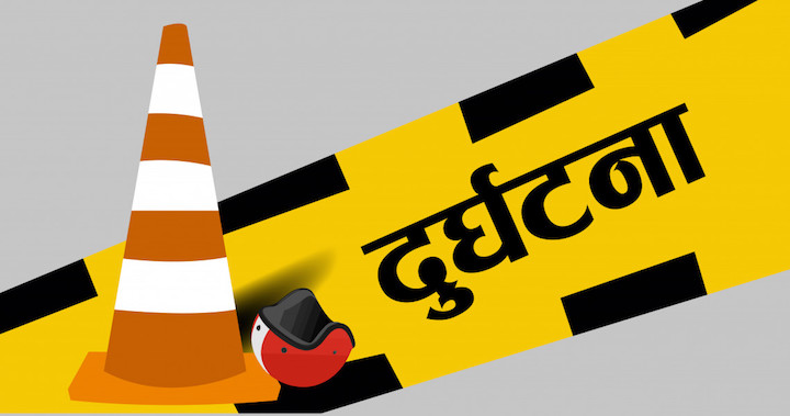 चौविसकोठीमा मोटरसाइकल दुर्घटना हुँदा तीन जना घाइते, दुईको अवस्था गम्भिर