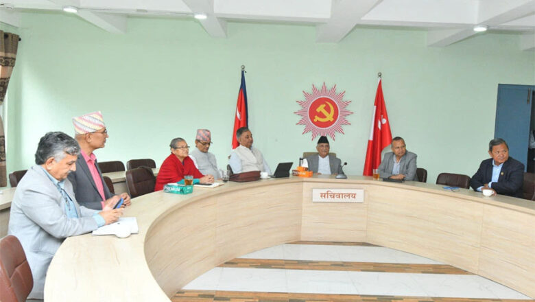 ओली फर्केपछि बस्दै एमालेको सचिवालय बैठक