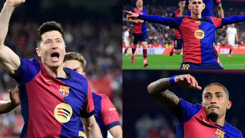 स्पेनिस ला लिगा : १० खेलाडीमा‌ सीमित बार्सिलोनाको फराकिलो जित