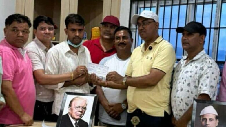 क्यान्सर पीडित बालकको उपचारका लागि लायन्स चितवन इस्टको आर्थिक